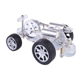 Stirlingkit Stirling Engine Car Model Kit Physical Experiment Engine with Advanced Rubber Wheel, view 2
