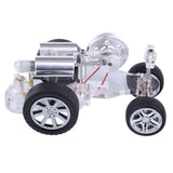Stirlingkit Stirling Engine Car Model Kit Physical Experiment Engine with Advanced Rubber Wheel, view 3