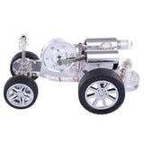 Stirlingkit Stirling Engine Car Model Kit Physical Experiment Engine with Advanced Rubber Wheel, view 5