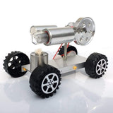 Stirlingkit Stirling Engine Car Model Stirling Motor Model Kit Metal Base Rubber Wheel, view 2
