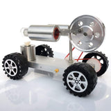 Stirlingkit Stirling Engine Car Model Stirling Motor Model Kit Metal Base Rubber Wheel, view 4