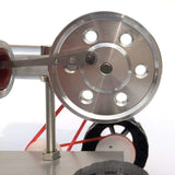 Stirlingkit Stirling Engine Car Model Stirling Motor Model Kit Metal Base Rubber Wheel, view 5