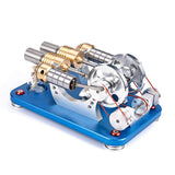 Stirlingkit Stirling Engine Kit 2-Cylinder Parallel Bootable Micro External Combustion Engine Model, view 5
