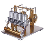 Stirlingkit Stirling Engine Kit 4 Cylinder Row Balance Model Engine External Combustion Engine, view 2