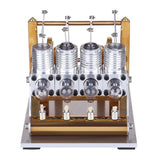 Stirlingkit Stirling Engine Kit 4 Cylinder Row Balance Model Engine External Combustion Engine, view 3