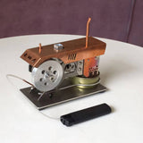 Stirlingkit Stirling Engine Kit Alcohol Powered Tractor Headstock Shape Engine Model, view 3