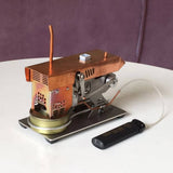 Stirlingkit Stirling Engine Kit Alcohol Powered Tractor Headstock Shape Engine Model, view 4