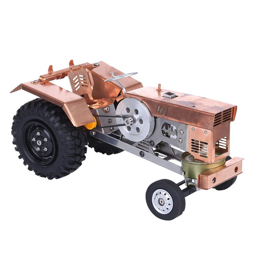 Stirlingkit Stirling Engine Kit Alcohol Powered Tractor Shape Suction fire Engine Model For Gifts Collection