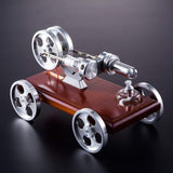 Stirlingkit Stirling Engine Kit DIY Stirling Engine Car Model Kit With Solid Wood Baseplate, view 2
