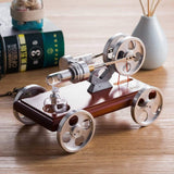 Stirlingkit Stirling Engine Kit DIY Stirling Engine Car Model Kit With Solid Wood Baseplate, view 5