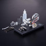 Stirlingkit Stirling Engine Kit Hot Air Engine Model Education Toy Electricity Power Generator LED, view 6