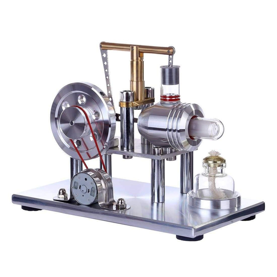 Stirlingkit Stirling Engine Kit Hot Air Engine Motor Model Educational Toy Electricity Generator Colorful LED