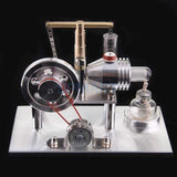 Stirlingkit Stirling Engine Kit Hot Air Engine Motor Model Educational Toy Electricity Generator Colorful LED, view 5