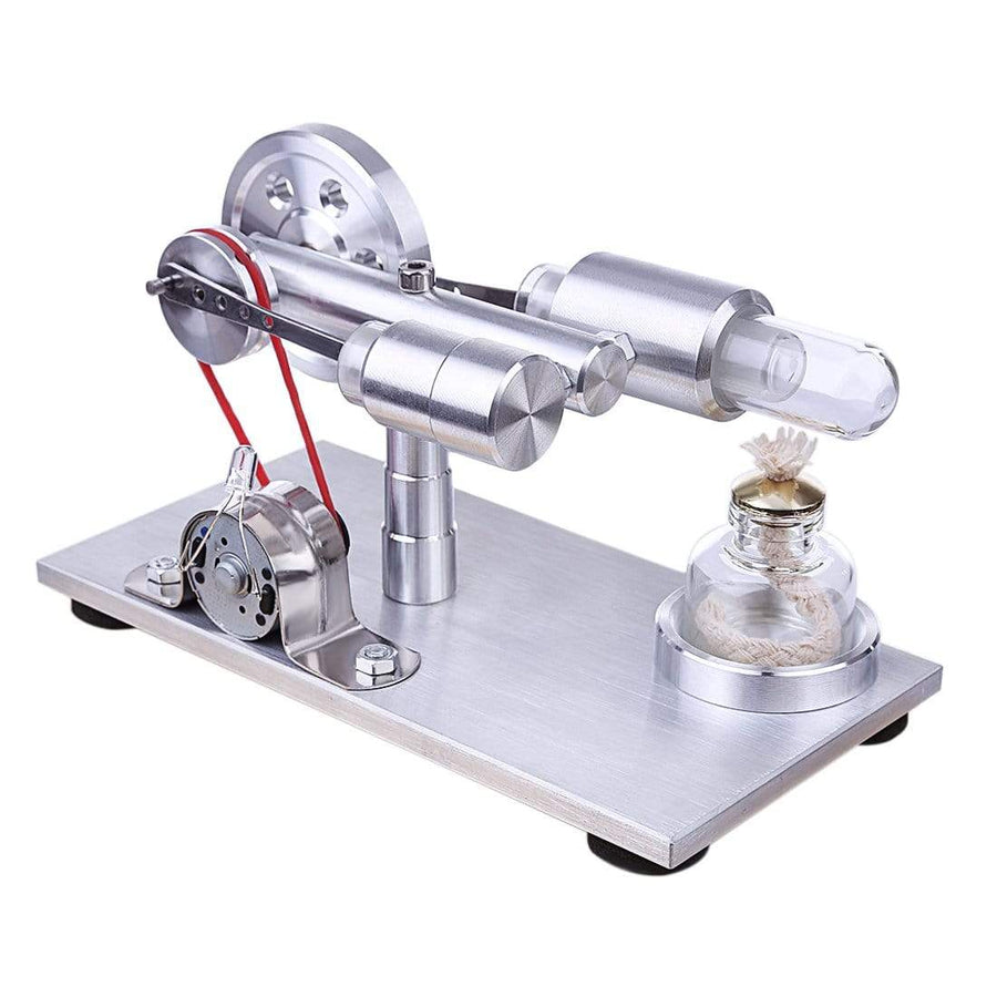 Stirlingkit Stirling Engine Kit Hot Air Motor Generator Model DIY Physics Science Experiment Kit