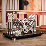 Stirlingkit Stirling Engine Kit Metal Bootable V4 4-Cylinder Parallel Micro External Combustion Engine Model, view 2
