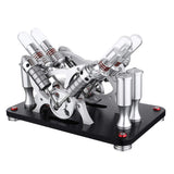 Stirlingkit Stirling Engine Kit Metal Bootable V4 4-Cylinder Parallel Micro External Combustion Engine Model, view 3
