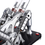 Stirlingkit Stirling Engine Kit Metal Bootable V4 4-Cylinder Parallel Micro External Combustion Engine Model, view 6