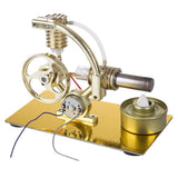 Stirlingkit Stirling Engine Kit Metal Steam Engine Model Generator With Bulb Science Toy, view 3