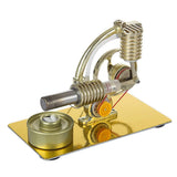 Stirlingkit Stirling Engine Kit Metal Steam Engine Model Generator With Bulb Science Toy, view 5
