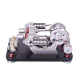 Stirlingkit Stirling Engine Kit Micro Metal Double-Cylinder Parallel Bootable External Combustion Engine Model, view 2