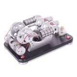 Stirlingkit Stirling Engine Kit Micro Metal Double-Cylinder Parallel Bootable External Combustion Engine Model, view 3