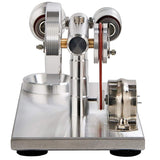 Stirlingkit Stirling Engine Kit Mini DIY Model Hot Air Quartz Cylinder Steam Powered Toy Physics Experiment, view 5