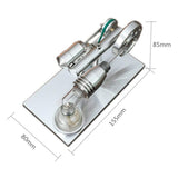 Stirlingkit Stirling Engine Kit Mini DIY Model Hot Air Quartz Cylinder Steam Powered Toy Physics Experiment, view 6
