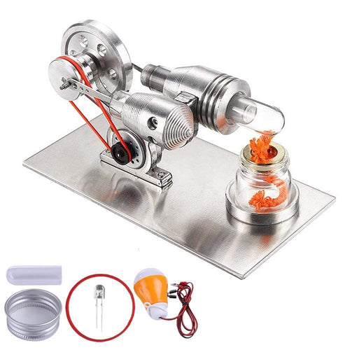 Stirlingkit Stirling Engine Kit Mini Hot Air Motor Model Educational STEM Toy Science Experiment Kit