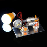 Stirlingkit Stirling Engine Kit Mini Hot Air Motor Model Educational STEM Toy Science Experiment Kit, view 6