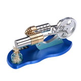 Stirlingkit Stirling Engine Kit Mini Hot Air Motor Model Educational Toy Electricity Generator Set, view 2