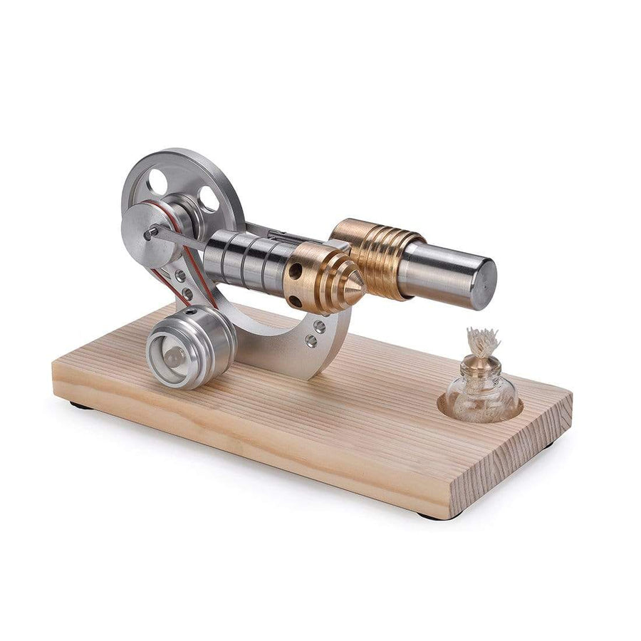 Stirlingkit Stirling Engine Kit Mini Hot Air Motor Model Educational Toy Kits Metal Cylinder Bootable