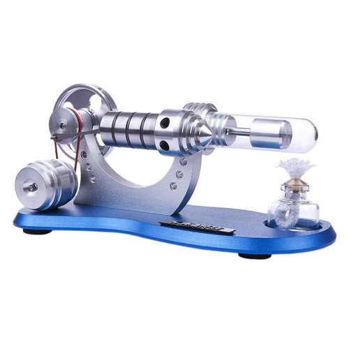 Stirlingkit Stirling Engine Kit Mini Hot Air Motor Model Electricity Generator Metal Base Physics Science Educational Toy