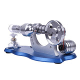 Stirlingkit Stirling Engine Kit Mini Hot Air Motor Model Electricity Generator Metal Base Physics Science Educational Toy, view 2