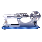 Stirlingkit Stirling Engine Kit Mini Hot Air Motor Model Electricity Generator Metal Base Physics Science Educational Toy, view 3