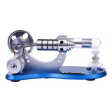 Stirlingkit Stirling Engine Kit Mini Hot Air Motor Model Electricity Generator Metal Base Physics Science Educational Toy, view 4