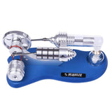 Stirlingkit Stirling Engine Kit Mini Hot Air Motor Model Electricity Generator Metal Base Physics Science Educational Toy, view 5