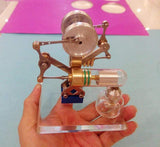 Stirlingkit Stirling Engine Kit Miniature Balance Stirling Engine Model Toy With Crystal Glass Bottom, view 3