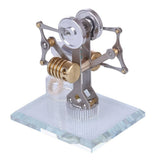 Stirlingkit Stirling Engine Kit Miniature Balance Stirling Engine Model Toy With Crystal Glass Bottom, view 4