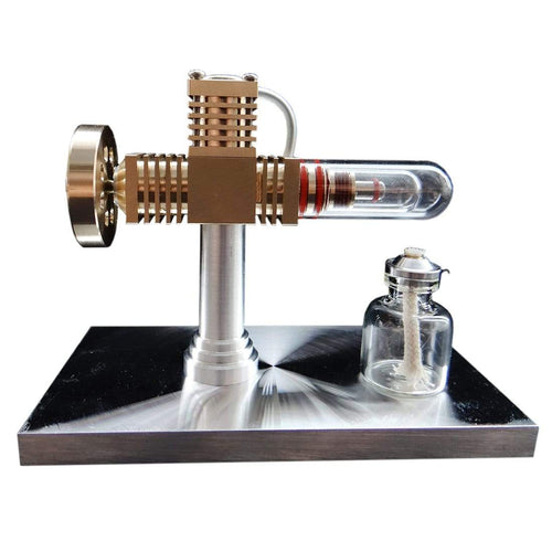 Stirlingkit Stirling Engine Kit Model Quartz Heat Pipe Free-piston High-end Creative Gifts for Collection