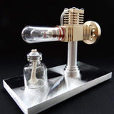 Stirlingkit Stirling Engine Kit Model Quartz Heat Pipe Free-piston High-end Creative Gifts for Collection, view 2