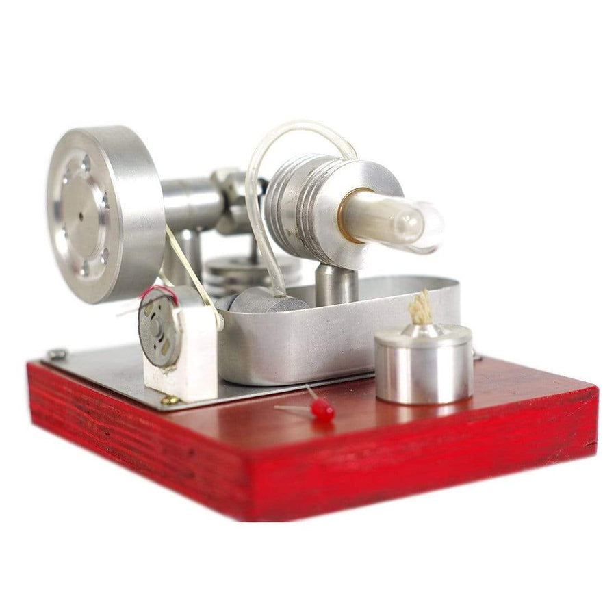 Stirlingkit Stirling Engine Kit Model Single-cylinder Split Right Angle Type High-end Creative Gifts for Collection