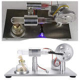 Stirlingkit Stirling Engine Kit Motor Model Electricity Power Generator with LED Physics Educational Toys, view 2