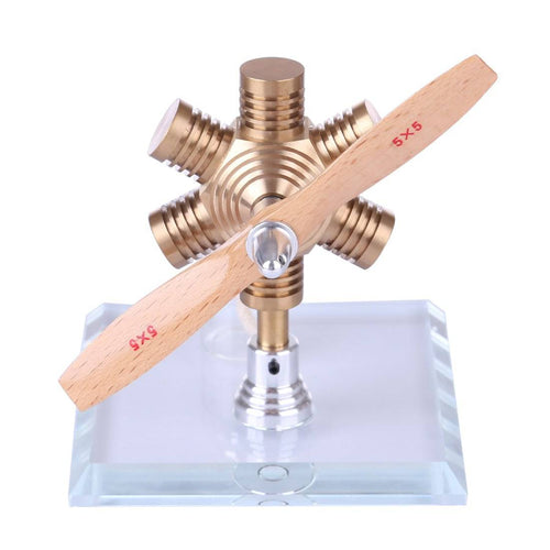 Stirlingkit Stirling Engine Kit Propeller Rotating Motor Model Steam Heat Generator Physical Model Toy Collection Creative Educational Toy