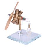 Stirlingkit Stirling Engine Kit Propeller Rotating Motor Model Steam Heat Generator Physical Model Toy Collection Creative Educational Toy, view 3