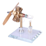 Stirlingkit Stirling Engine Kit Propeller Rotating Motor Model Steam Heat Generator Physical Model Toy Collection Creative Educational Toy, view 5
