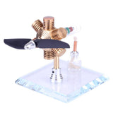 Stirlingkit Stirling Engine Kit Propeller Rotating Motor Model Steam Heat Generator Physical Model Toy Collection Creative Educational Toy, view 6