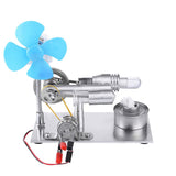 Stirlingkit Stirling Engine Kit Single Air Stirling Engine Motor Engine Model Toy with Bulb and Fan, view 5