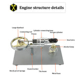 Stirlingkit Stirling Engine Kit Single Cylinder Big Flywheel Travelling Wave Thermoacoustic Engine, view 2