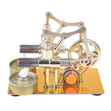 Stirlingkit Stirling Engine Kit STEM Hot Air Stirling Engine Generator Double Cylinder Engine Model, view 3