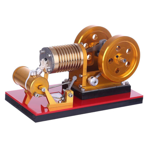 Stirlingkit Stirling Engine Kit Suction Fire Type High-end Professional Edition Pure Copper Air Cylinder Heat Energy Model Physics Science Experiment Toy